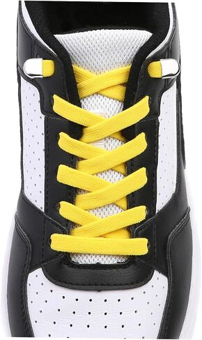 ZHENTOR Elastic No Tie Shoe Laces for Adults & Kids, Flat Elastic Tieless Shoelaces for Sneakers in Kuwait