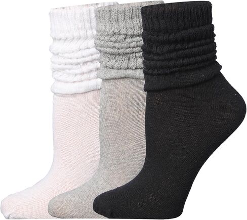 Tipi Toe 3 pack Women's Slouch Socks Knee High Boot Socks Warm Cozy Long Scrunch Socks in Saudi Arabia