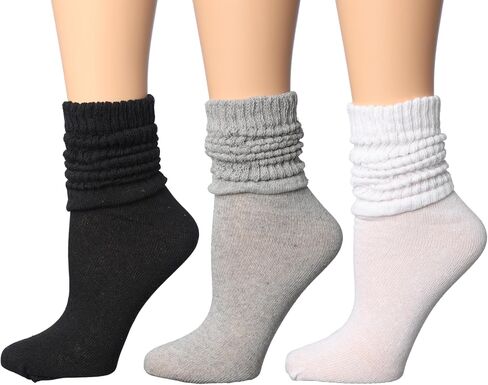 Tipi Toe 3 pack Women's Slouch Socks Knee High Boot Socks Warm Cozy Long Scrunch Socks in Saudi Arabia