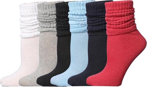 Tipi Toe 3 pack Women's Slouch Socks Knee High Boot Socks Warm Cozy Long Scrunch Socks in Saudi Arabia