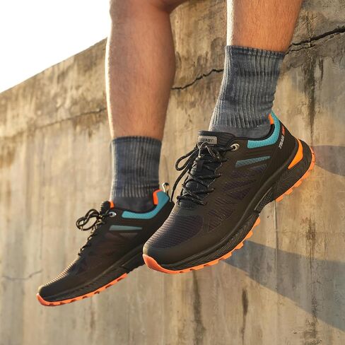 Hawkwell الرجال حجم كبير حجم كبير تريل احذية الجري أحذية رياضية للمشي للرجال أحذية تجريب عادية حجم الولايات المتحدة 13 14 15 16 in Kuwait