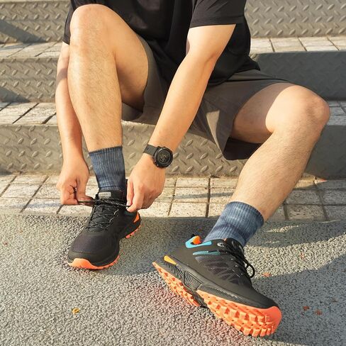 Hawkwell الرجال حجم كبير حجم كبير تريل احذية الجري أحذية رياضية للمشي للرجال أحذية تجريب عادية حجم الولايات المتحدة 13 14 15 16 in Kuwait