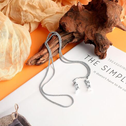 Eyeglass Chains for Women, Sunglasses Eyeglass Chain Metal Eyeglasses Chain Hanger Necklace Eyewear Retainer in Saudi Arabia