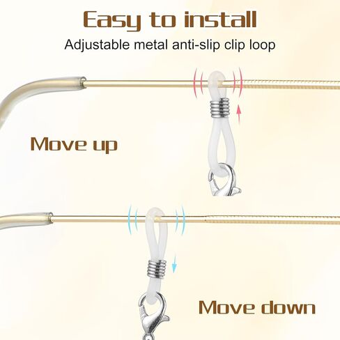Eyeglass Chains for Women, Sunglasses Eyeglass Chain Metal Eyeglasses Chain Hanger Necklace Eyewear Retainer in Saudi Arabia