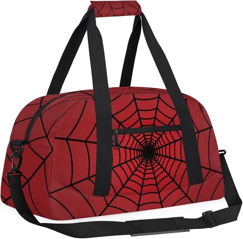 Spiders Web Kids Overnight Duffel Bags Travel Sports Gym Bags for Boy Gothic Waterproof Weekender Sleepover Bags Portable Carry on Tote Bag Work Out Bags in Saudi Arabia