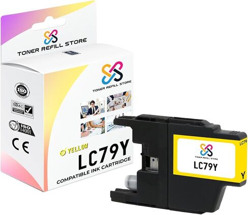 Compatible Ink Cartridge Replacement for Brother LC79 LC79BK High Yield Works with Brother MFC5910DW MFCJ6510DW MFCJ6710DW MFCJ6910DW Printers (Black, 1 Pack) - 2,400 Pages in Saudi Arabia