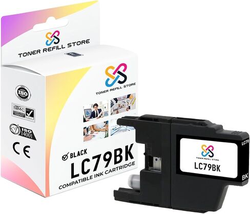 Compatible Ink Cartridge Replacement for Brother LC79 LC79BK High Yield Works with Brother MFC5910DW MFCJ6510DW MFCJ6710DW MFCJ6910DW Printers (Black, 1 Pack) - 2,400 Pages in Saudi Arabia