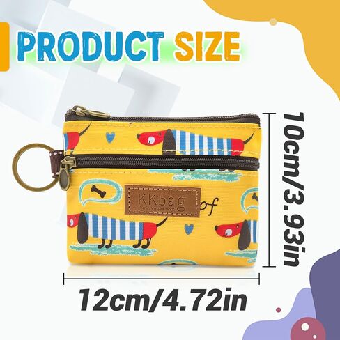Coin Bag, Waterproof Coin Wallet Small Coin Purse with Zipper and Keyring, Cute Coin Pouch for Women and Girls, Change Purse Mini Storage Bag for Coin, Cards, Keys, Lipsticks (sky blue) in Kuwait