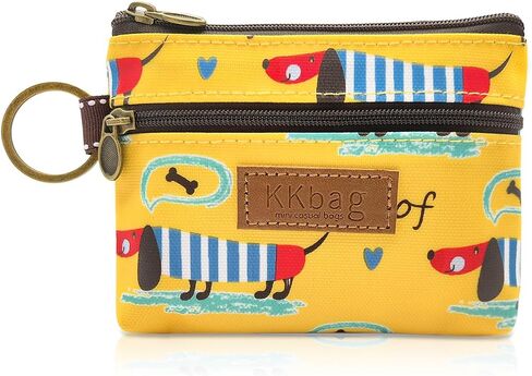 Coin Bag, Waterproof Coin Wallet Small Coin Purse with Zipper and Keyring, Cute Coin Pouch for Women and Girls, Change Purse Mini Storage Bag for Coin, Cards, Keys, Lipsticks (sky blue) in Kuwait