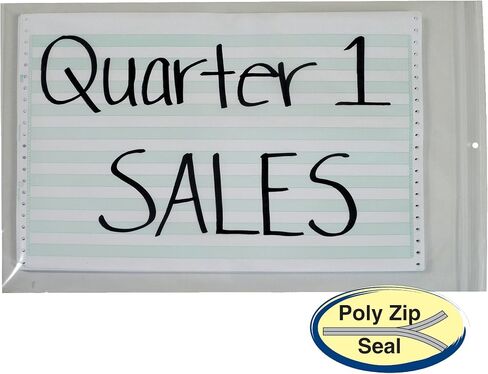 C-Line Heavyweight Industrial Poly Zip Bags, 8-1/2 x 11 Inches, Box of 50 (47911) in Saudi Arabia