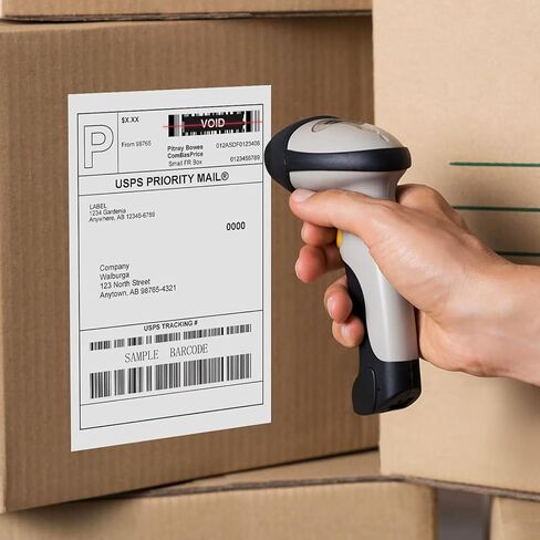 4" x 6" Thermal Labels with 250 Labels/Roll, Compatible with Zebra & Rollo Printer Blank Direct Thermal Shipping Labels in Kuwait