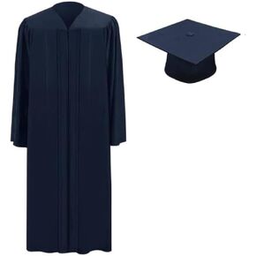 GRADUATION CELEBRATION Lustrous Finish Cap And Gown High School and Bachelor Package