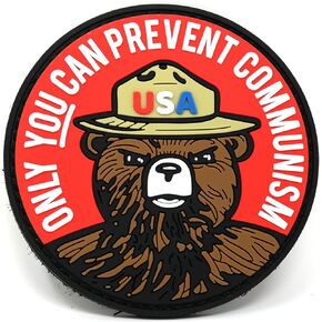 Only You Can Prevent Communism Bear Parody Hook and Loop Patch | Funny Tactical Patch