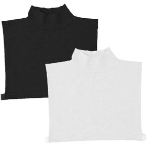 Teemall Women's Mock Turtleneck Fake Collar Cotton Winter Dickey Wrap (2PC)