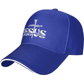 Jesus The Way, Truth, Life Baseball Cap Men Women - Adjustable 3D Printed Snapback Flat Bill Hip Hop Hat Black