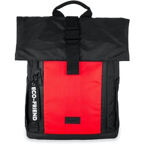 Dingbats - Waterproof Laptop Backpack - 25L Roll Top Travel Bag - Sustainably Sourced Carry on Bag with Padded Straps, Laptop and Bottle Compartments