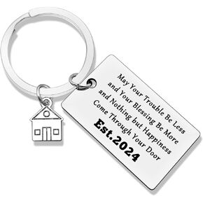 New Home Gifts for Home New Home Key chain 2024 Housewarming Gifts New Home for New Homeowner House Key rings Real Estate Gifts Moving in Key chain New Home Owners Jewelry from Real Estate Agent