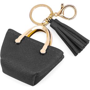 Cute Tote Bag Tassels Keychain Mini Coin Purse Key Chain Keyring for Women Mom Purse Handbag Decor