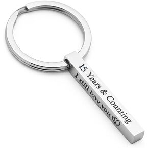 Eilygen Anniversary Keychains Couple Gift Couple Keychain Boyfriend Husband Gift Anniversary Key Chain Gift for Him Her