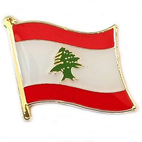 Lebanon National Flag International Travel Small Pins Enamel Made Metal Souvenir for Hat Clothes Backpack