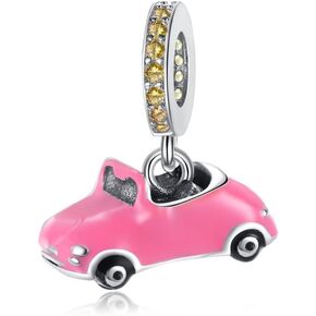 Couple Ocean Baby Series Dangle Charm 925 Sterling Silver Bead for Charm Bracelets and Necklaces with 5A Cubic Zirconia, Birthday Mothers Day Jewelry Gifts Women Girls