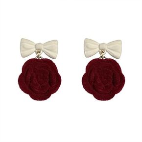 QzxEqz Boho Rose Earrings Rose Flower Dangle Stud Earrings for Women Girls Statement Jewelry Gifts