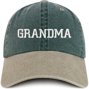 Trendy Apparel Shop Grandma Embroidered Pigment Dyed Low Profile Cotton Cap