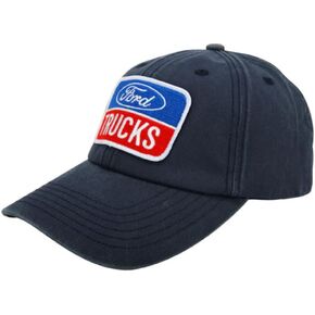 Ford Trucks Logo Embroidered Patch Premium Chino Low Profile Twill Hat | Baseball Cap for Men Navy