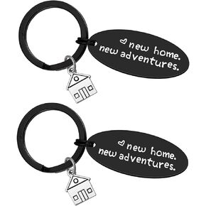 Xiahuyu New Home Keychain New House Keychain Housewarming Gifts for New Homeowner First Home Gifts Moving in Gifts