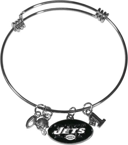 Siskiyou Sports NFL womens Dangle Earrings and Charm Bangle Bracelet Set in Kuwait