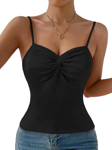 SOFIA'S Choice مشد نسائي من الساتان مثير بياقة على شكل V بدون أكمام وحزام سباغيتي قصير بوستير علوي كامي in Kuwait