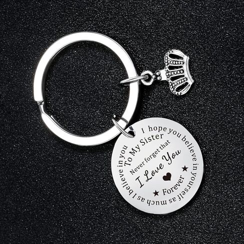 To My Sister Keyring Keychain Sister Gift Big Little Sister Soul Sister Gift Christmas Birthday Graduation Leaving Keyring in Saudi Arabia