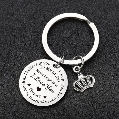 To My Sister Keyring Keychain Sister Gift Big Little Sister Soul Sister Gift Christmas Birthday Graduation Leaving Keyring in Saudi Arabia