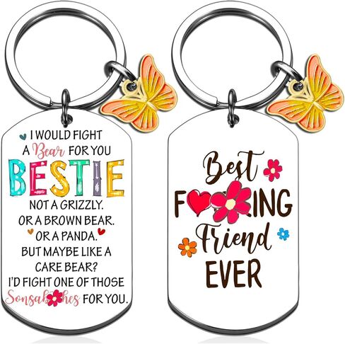 IURFURT Bestie Gifts for Women Unique Gifts for Besties Best Friend keychain Gift Friendship Gifts for Women Friends Christmas Easte Gifts for Friend Sister Bff Bestie Gift Key Ring Jewelry in Kuwait