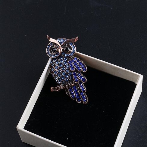 Hoaire Brooch Pin Women's Owl Breastpin Crystal Diamond Broochpin Wedding/Banquet/Bouquet in Kuwait