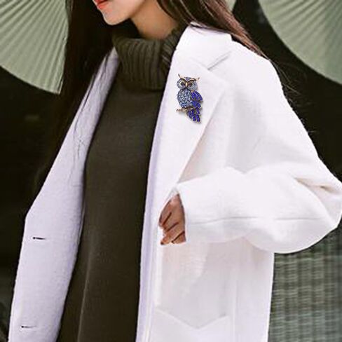 Hoaire Brooch Pin Women's Owl Breastpin Crystal Diamond Broochpin Wedding/Banquet/Bouquet in Kuwait