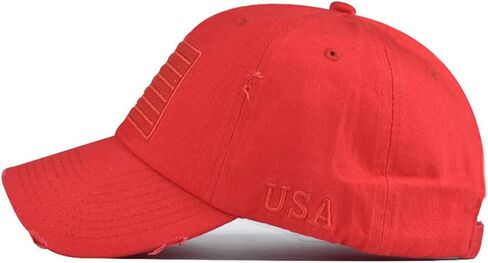 قبعة العلم الأمريكي، قبعة بيسبول قابلة للتعديل، رقعة مطرزة متعثرة للرجال والنساء الوطنيين in Kuwait