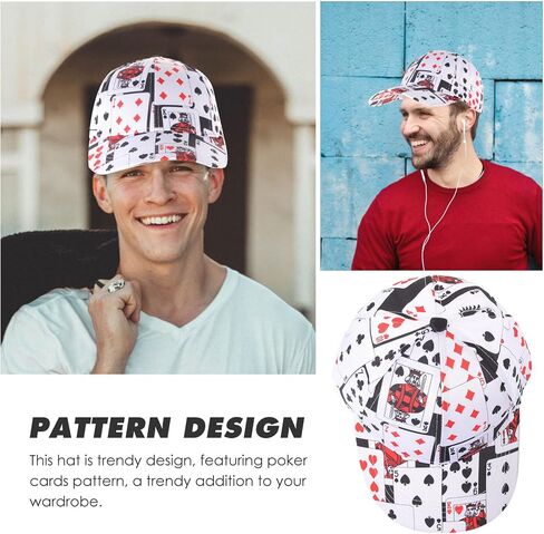 Unomor Baseball Cap Poker Hat Sun Protection Hat Outdoor Sports Cap Fashionable Poker Cap Golf Tennis Cap for Men Women in Saudi Arabia