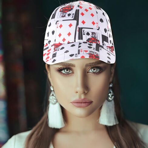 Unomor Baseball Cap Poker Hat Sun Protection Hat Outdoor Sports Cap Fashionable Poker Cap Golf Tennis Cap for Men Women in Saudi Arabia