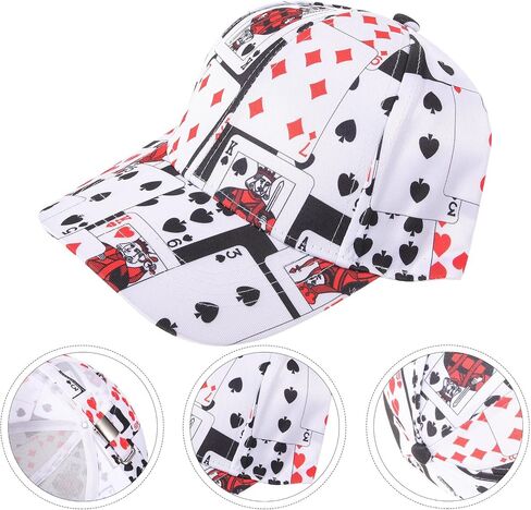 Unomor Baseball Cap Poker Hat Sun Protection Hat Outdoor Sports Cap Fashionable Poker Cap Golf Tennis Cap for Men Women in Saudi Arabia