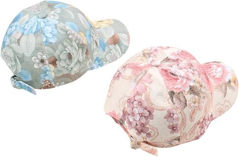 المرأة فتاة زهرة الأزهار زهر قبعة بيسبول سائق شاحنة قبعة حافة قبعة FFH447s01 in Kuwait