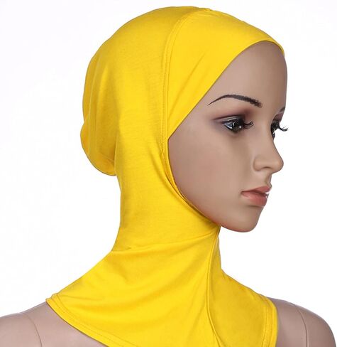 5 قطع من قبعات حجاب صغيرة مسلم بلون سادة غطاء الرقبة الإسلامي تحت وشاح الرأس (5)، متعددة الألوان، مقاس M, متعدد الألوان, Medium in Kuwait