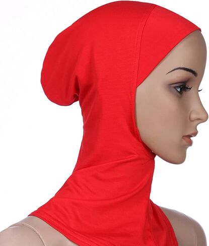 5 قطع من قبعات حجاب صغيرة مسلم بلون سادة غطاء الرقبة الإسلامي تحت وشاح الرأس (5)، متعددة الألوان، مقاس M, متعدد الألوان, Medium in Kuwait