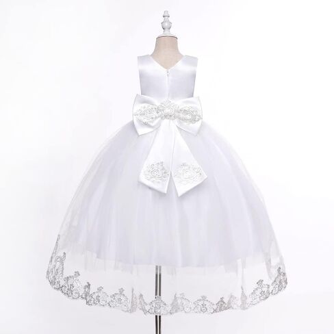 Cosplay Life Elegant Flower Glown Dress for Girls Young Adult Fashion Bow Flower Kids Party Festival Ages 4-12 Years Old in Kuwait