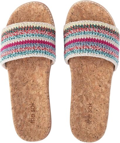 The Sak Mendocino Slide Sandal in Crochet, Slip On Sandals in Kuwait