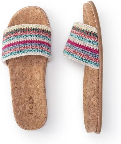 The Sak Mendocino Slide Sandal in Crochet, Slip On Sandals in Kuwait