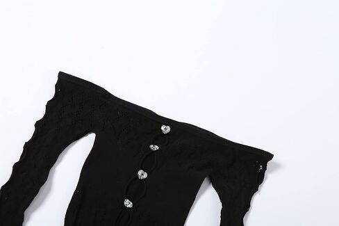 بدلة رومبير نسائية مثيرة بأكمام طويلة مجوفة شفافة من خلال شبكة شفافة بكتف واحد in Kuwait