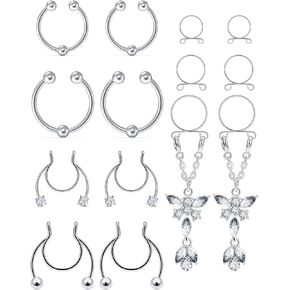 Fake Nipple Piercing, Fake Nipple Rings.