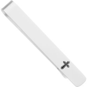 Cross Tie Clips for Men Unique Tie Pin Clip Mens Christian Tie Clips