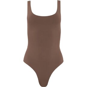 Almere Everyday Essential Double Lined Basic Tank Bodysuit for Women